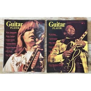 Vintage music magazines Guitar Player 1975 BB King Kim Simmonds Norman Blake